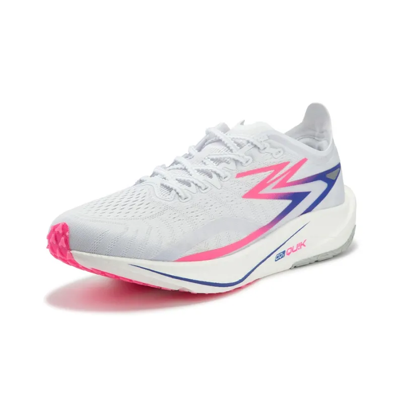 361° Speed Team Cushioning, Wear Resistant Low Top Running Shoes Men's White Pink-2