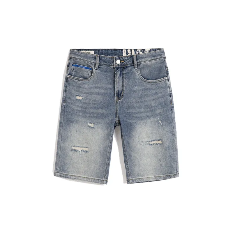Jeep Denim Shorts Men Blue-0