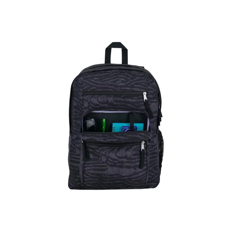 JanSport Polyester Backpack Large Size Unisex Black & Gray-5