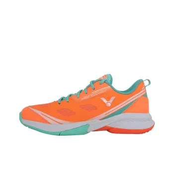 VICTOR Breathable Low Top Badminton Shoes Unisex Neon Orange