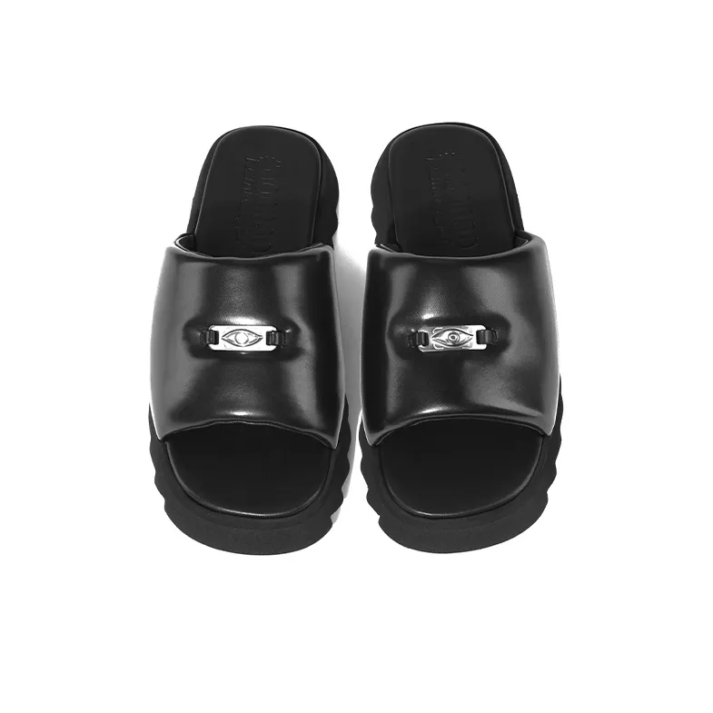 Kami Anger EVA Slide Slippers Unisex Black-1