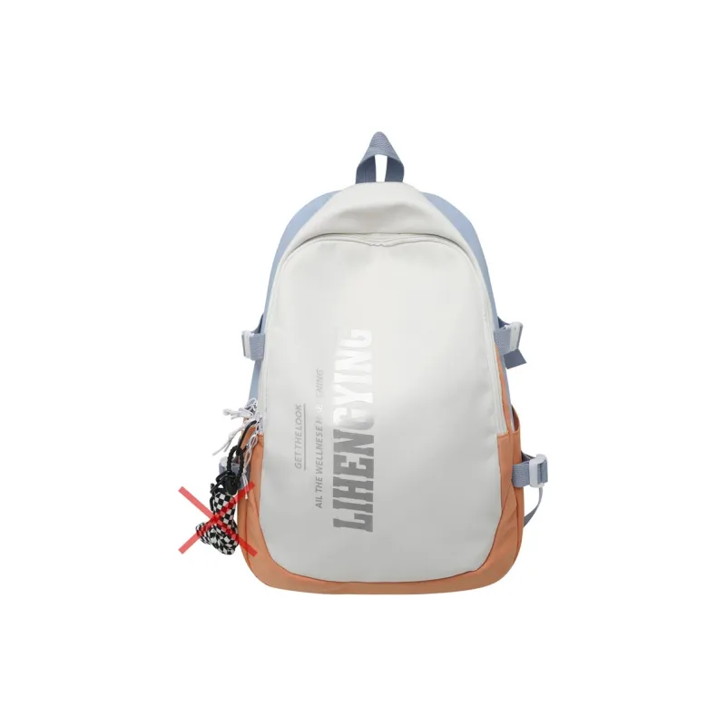 Moonshine Nylon Backpack Large Size Unisex Black/Gray-4