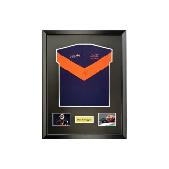 Three For F1 Driver Max Verstappen Autographed Short-Sleeved Racing Suit With Certificate And Framed Gift Box Set