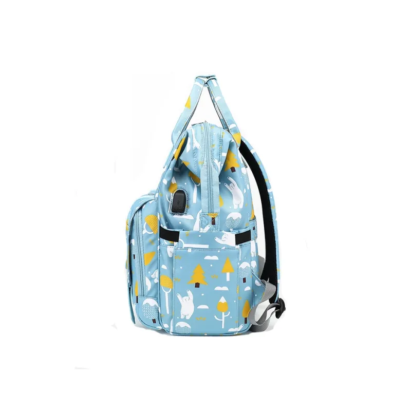TTaG．baG Polyester Backpack Women's Sky Blue-3