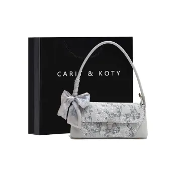 Carit&Koty Polyurethane Synthetic Leather Shoulder Bag Regular Women's Pink/Gray