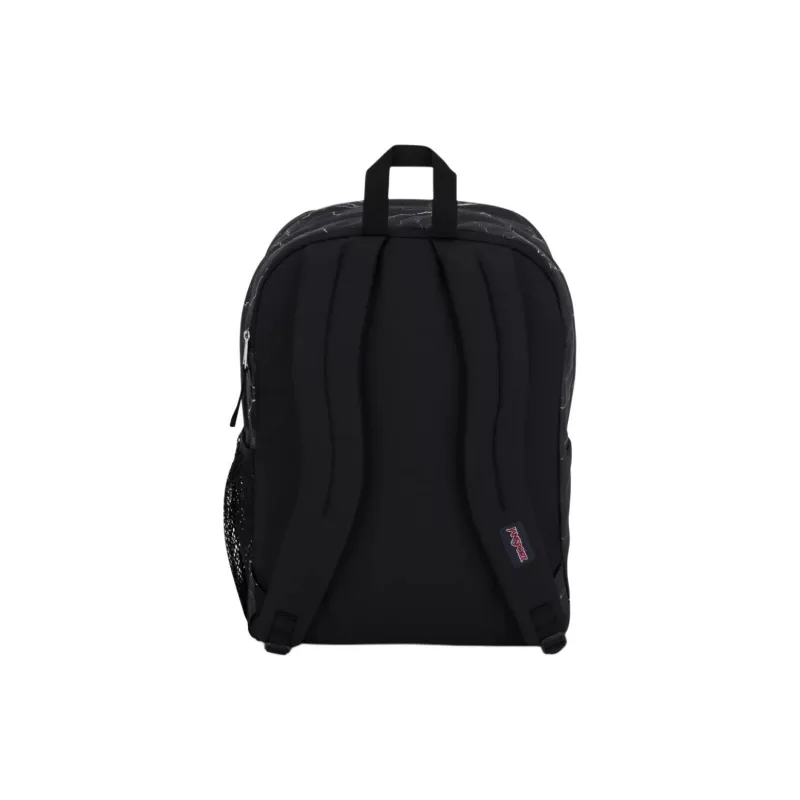 JanSport Recycled Polyester Backpack Large Size Unisex Black & White-4