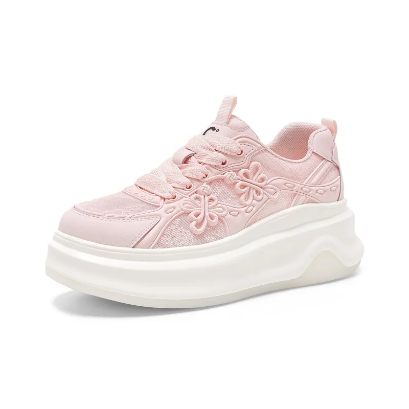 C°BANNER Low Top Canvas Shoes Women's Pink-1