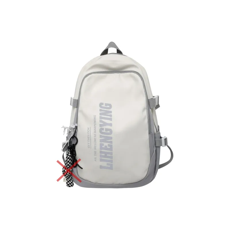 Moonshine Nylon Backpack Large Size Unisex Black/Gray-0