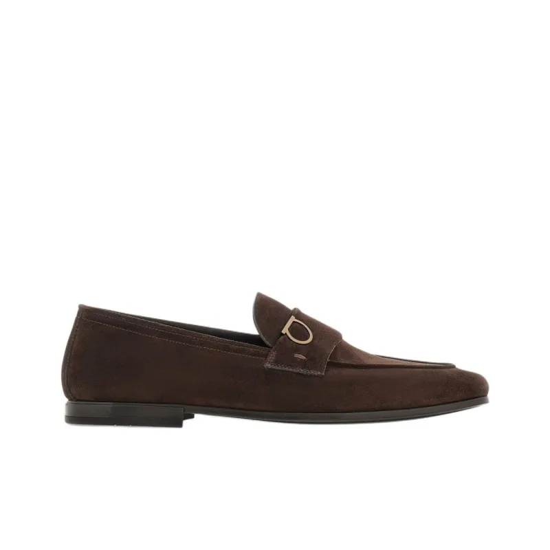 FERRAGAMO GANCINI Loafers Men's Brown-1