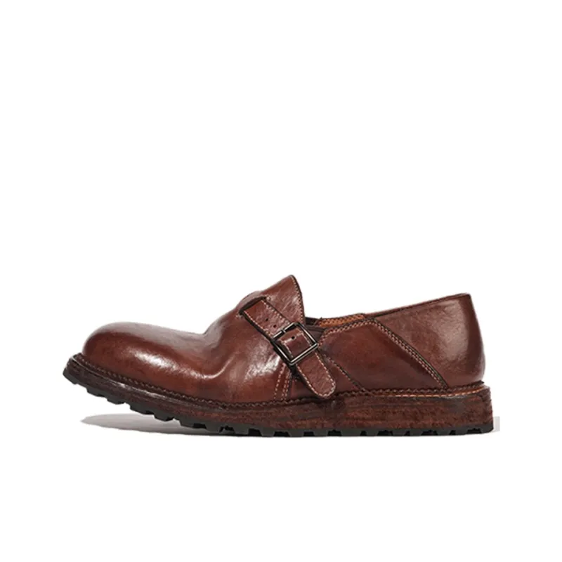 Vibram X Dreambox Loafers Men Black/White/Coffee-8