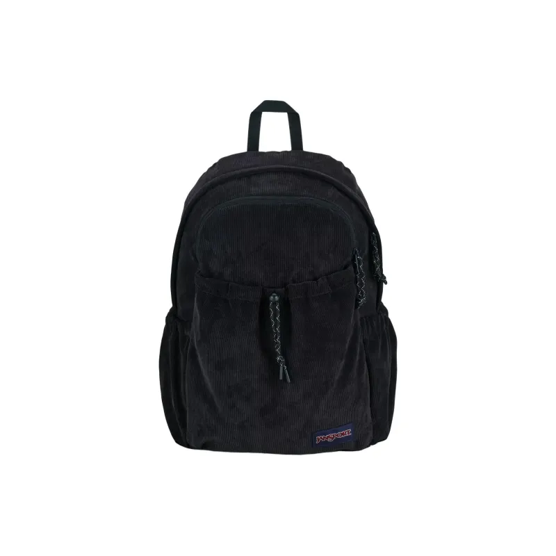 JanSport Recycled Polyester Backpack Unisex Black Corduroy-0
