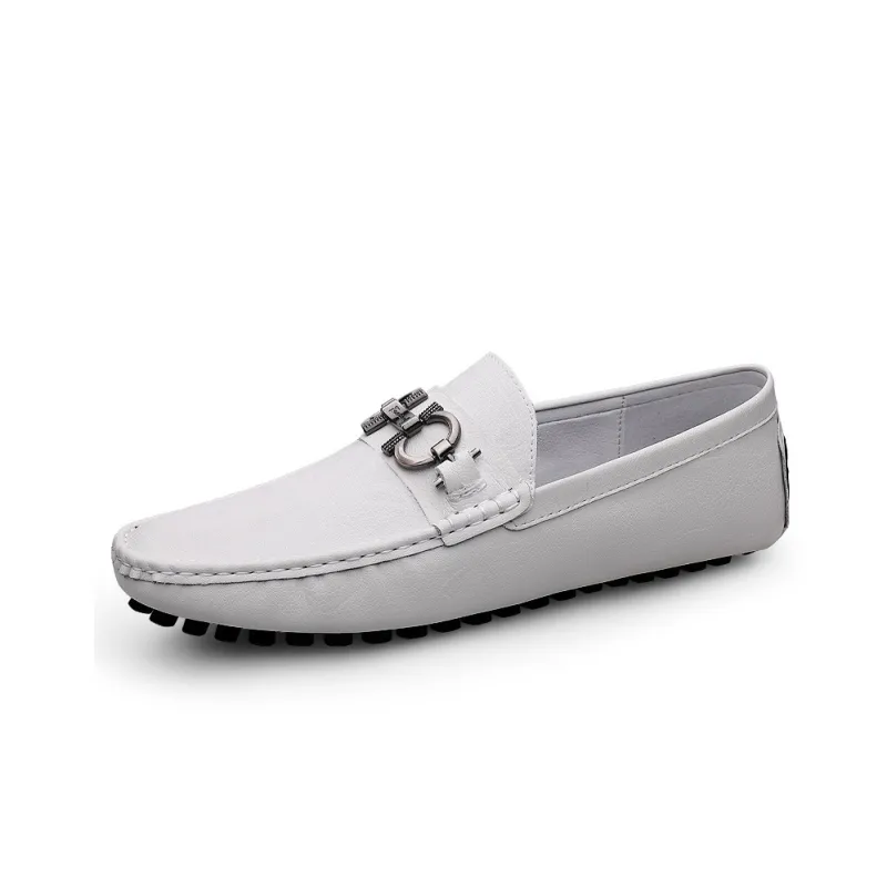Abango Gommino Loafers Men White/Black/Gray/Blue-1