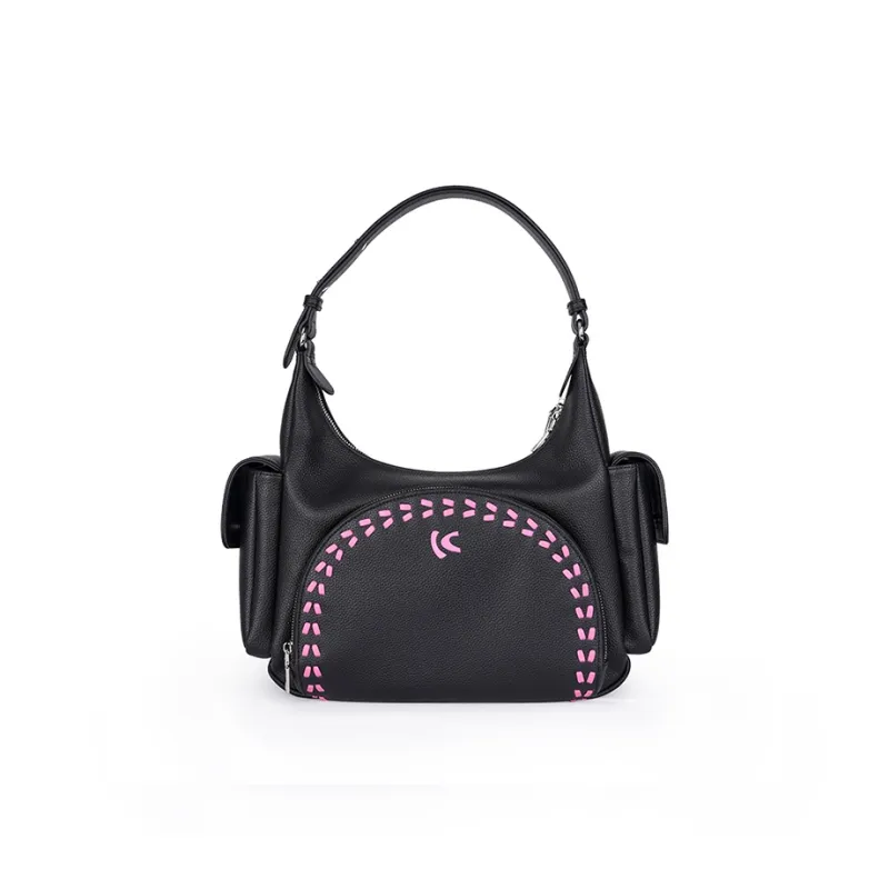 Karkki Leather Baseball Bag, Handbag, Shoulder Bag Regular Women's-1