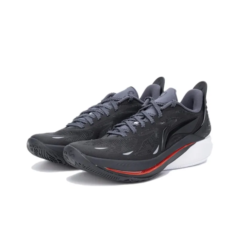 LiNing SONIC 12 Cushioning Slip Resistant Low Top Basketball Shoes Men's Black-4
