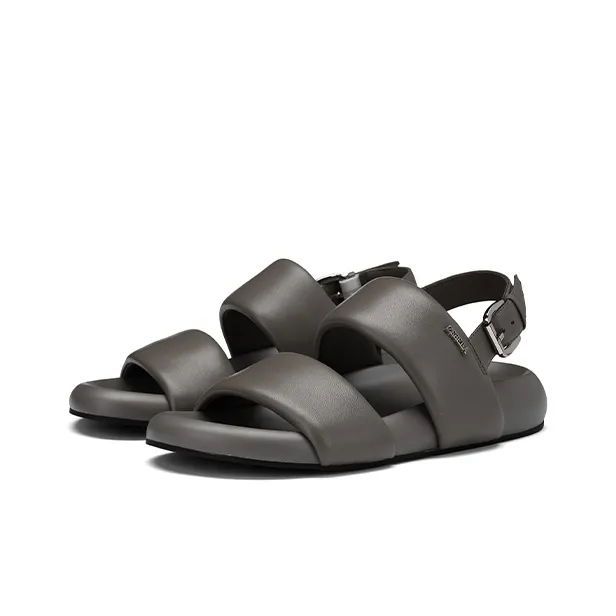 ZSBELLA Strap Sandals 3.5cm Women's Gray Black-2