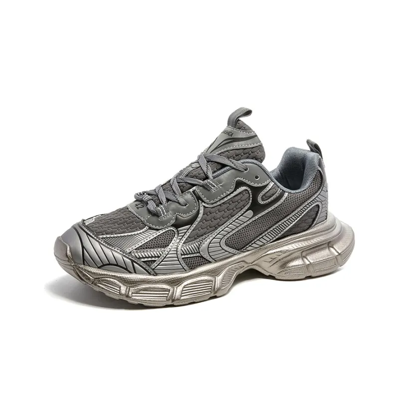 OUBT Thicker Bottom Increases Low Top Chunky Sneakers Men's-1