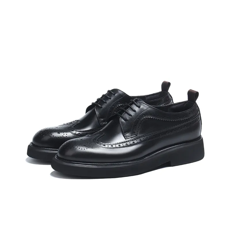 ASTON M.JAZZ Dress Shoes Men Low Top Black/Brown/Yellow-8