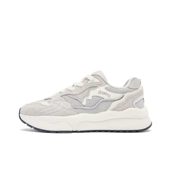 QIAODAN Revival 3.0 Wear-resistant And Lightweight Low-Top Casual Shoes Women's Mist Gray Ivory