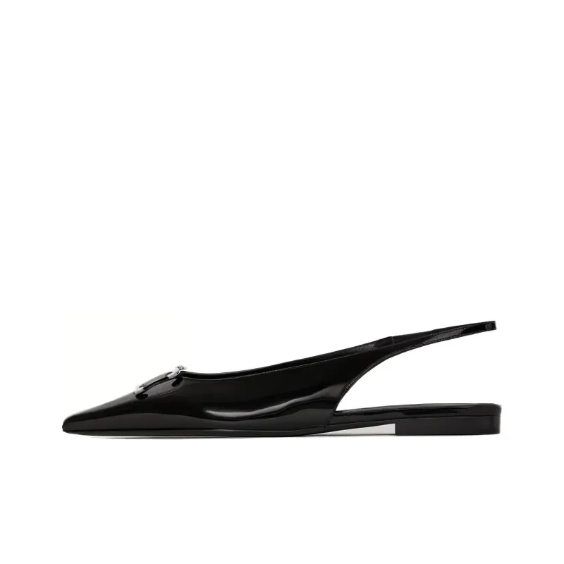 CELINE Triomphe Women's Casual Shoes 0.5cm Women's Black-0