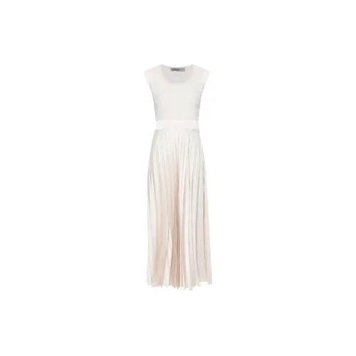 D.Exterior Sleeveless Dresses Women's Off White