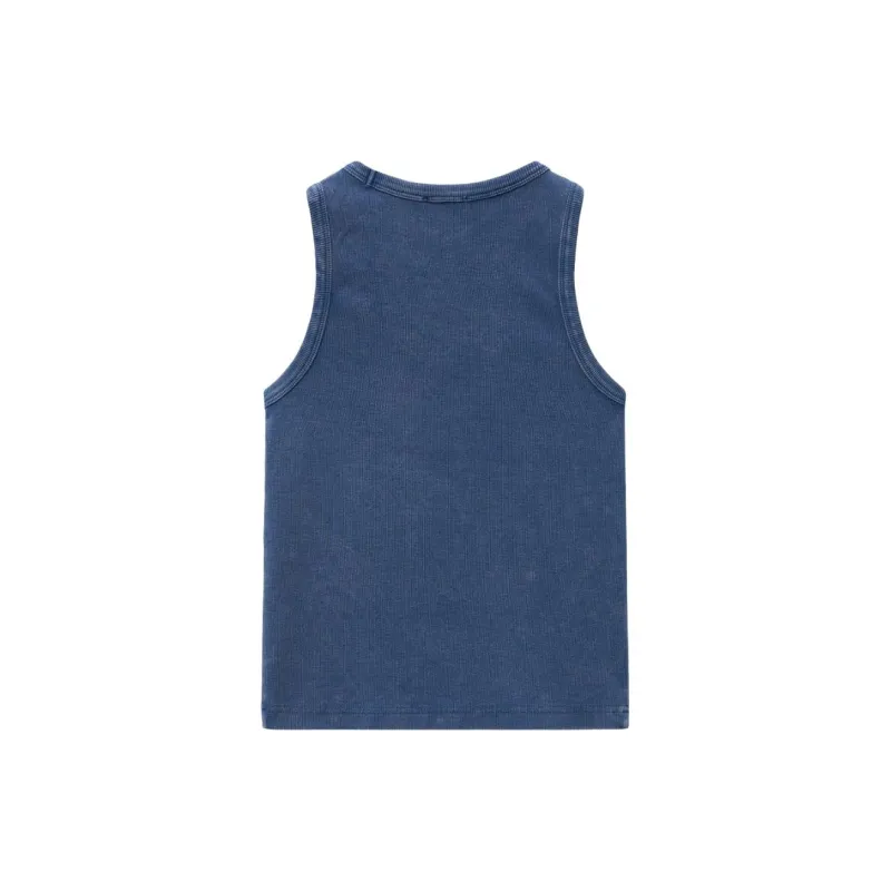 Marithe Francois Girbaud SS24 Tank Top Women's Gray Blue-1