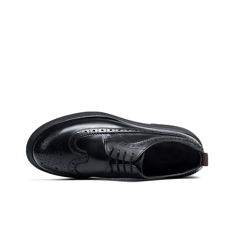 ASTON M.JAZZ Dress Shoes Men Low Top Black/Brown/Yellow-10