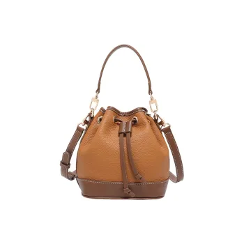 TTaG．baG Cow Leather Shoulder Bag Regular Women's Caramel/Mocha/Milk Tea