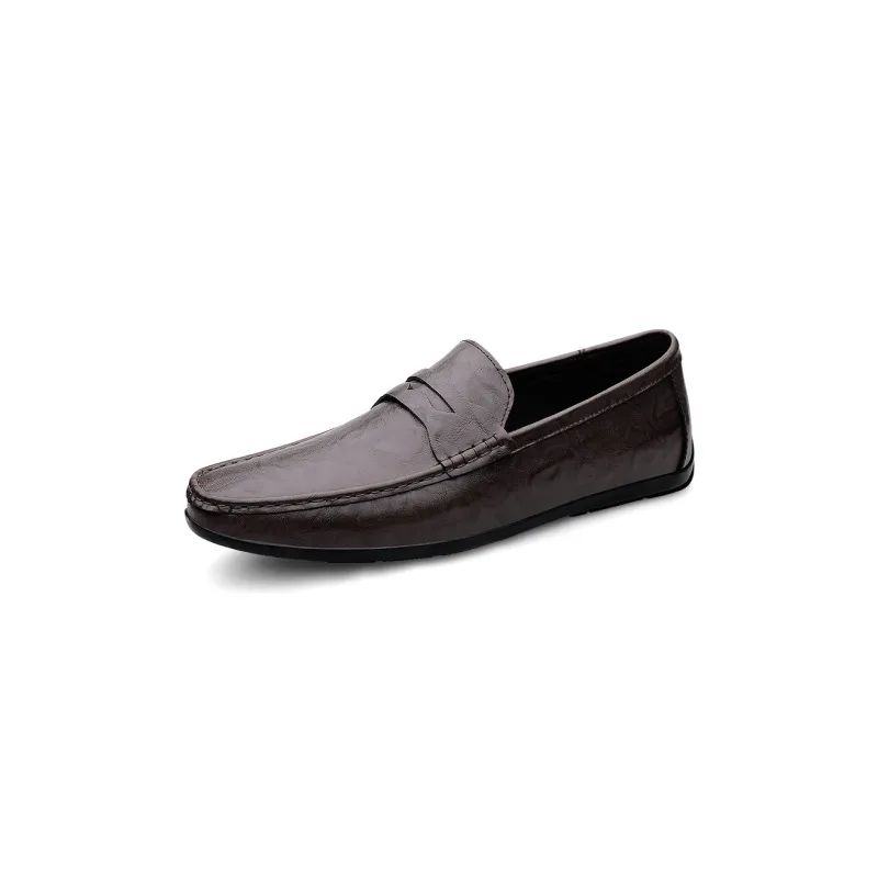 Abango Gommino Loafers Men Black/Brown-0
