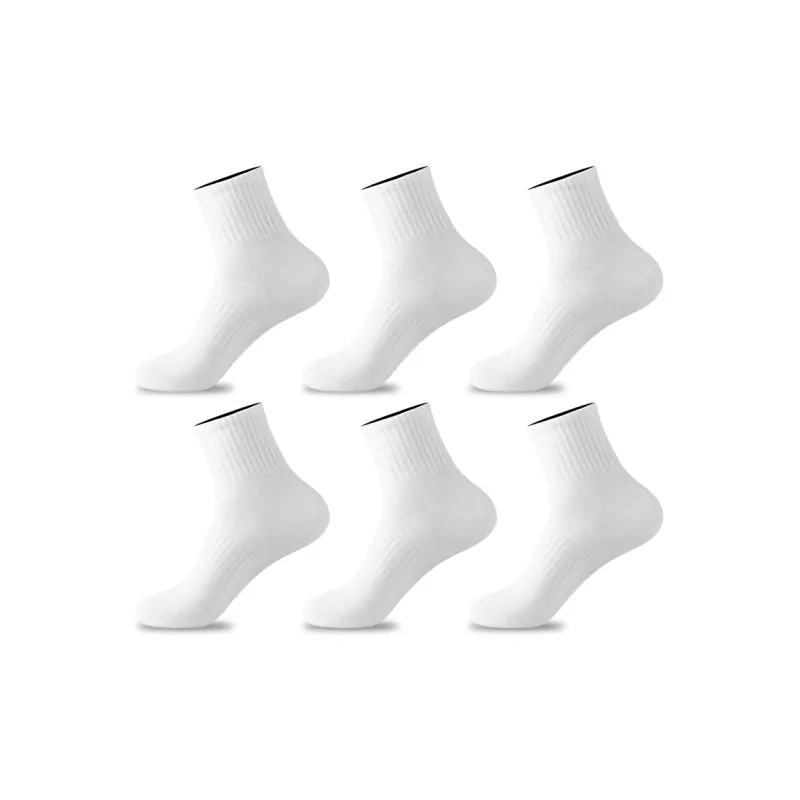 H YXIANG Mid Calf Socks Men's 6 Pack-2