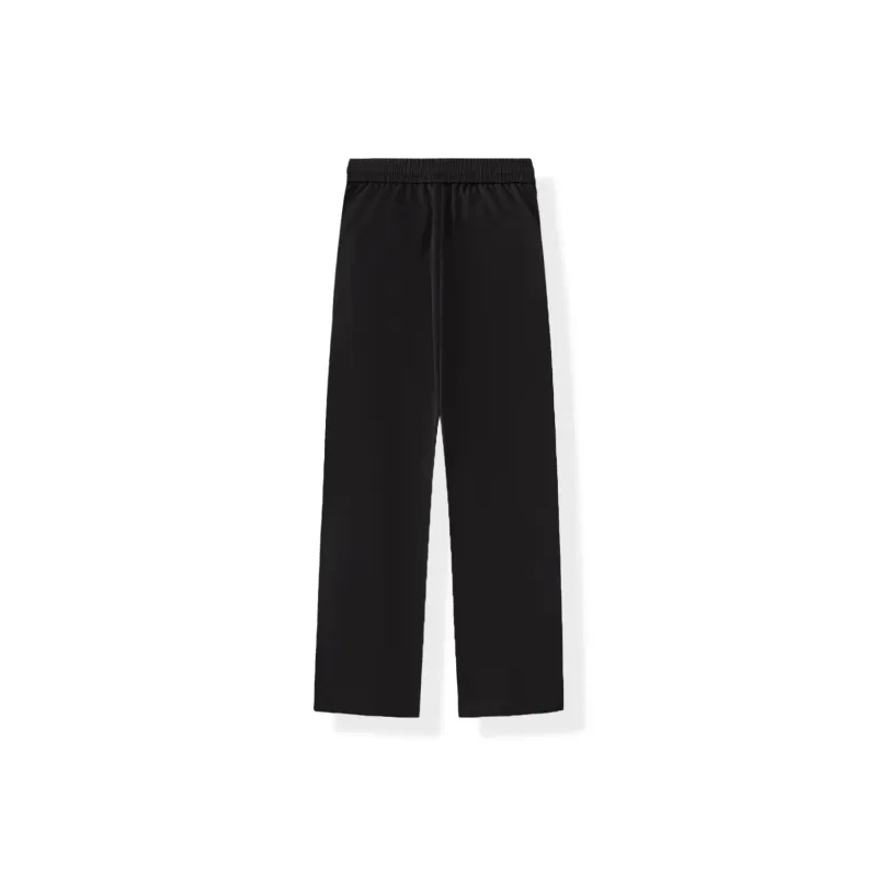 WILD LEADER Casual Pants Unisex Black-1