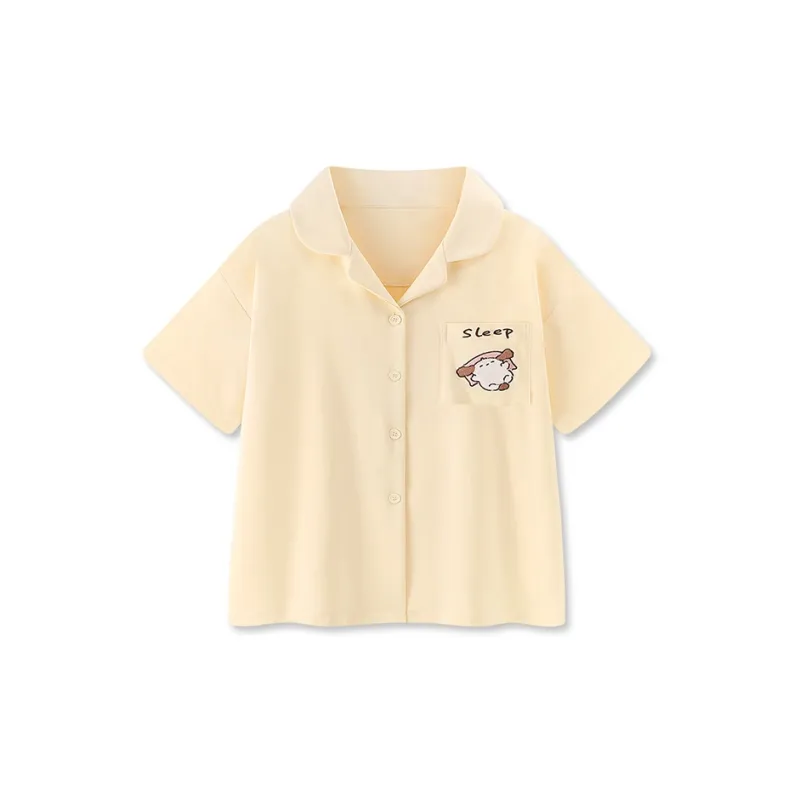 Beast's Secret 100% Cotton Pajama Set Women's Apricot-1