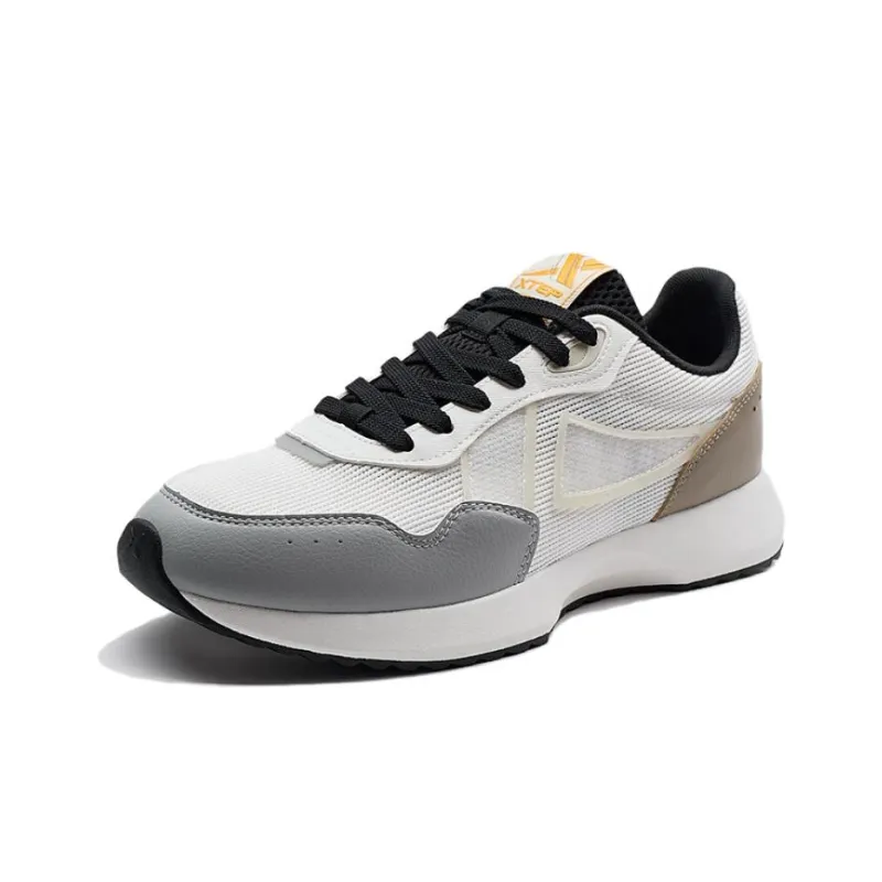 XTEP Trace Shadow 5.0 Wear resistant And Lightweight Low Top Casual Shoes Men's White Brown Gray-1
