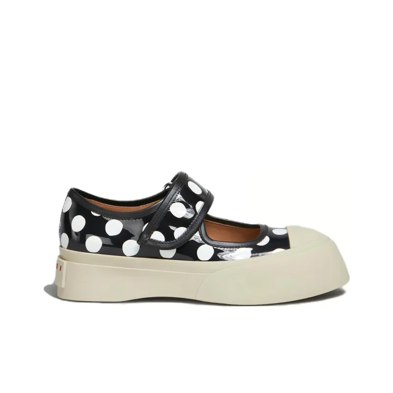 MARNI Polka-Dot Printed Pablo Mary Jane Sneakers Women's-1