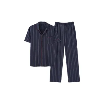 MIIOW Pajama Set Men's Navy Blue