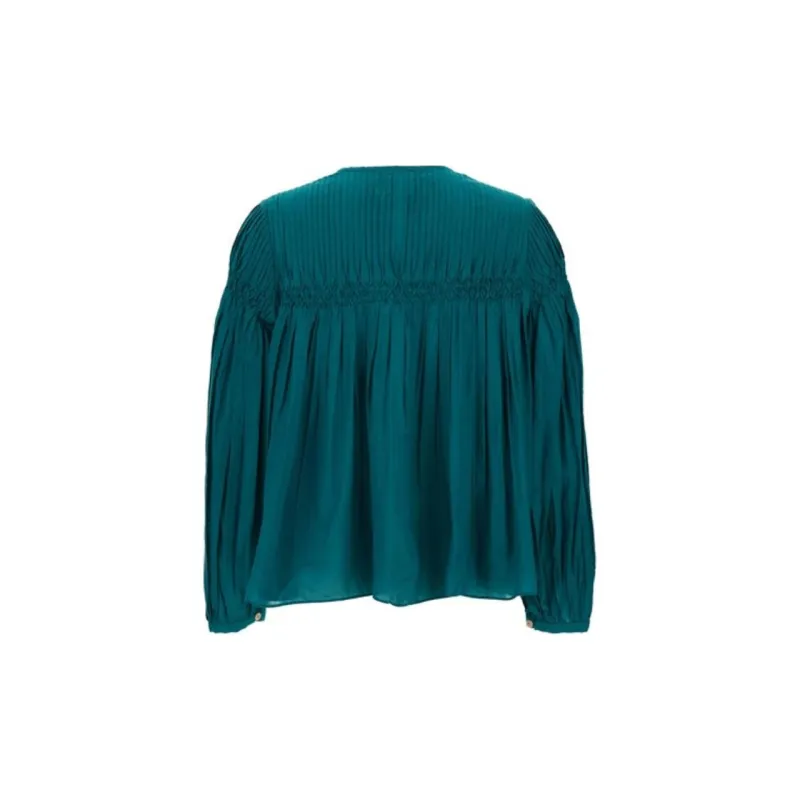 ISABEL MARANT ETOILE Pleat Detailed Buttoned Blouse-1