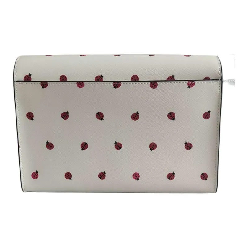 Kate Spade Cross Patterned PVC Crossbody Bag Shoulder Bag Women's White-1