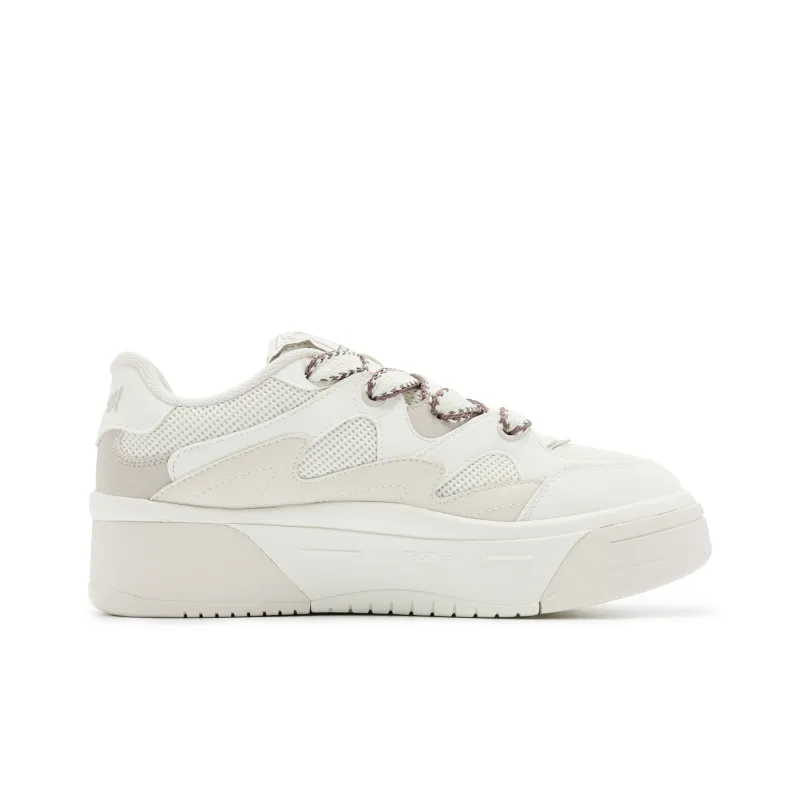 QIAODAN Jelly Cushioning Coverage Balance Lightweight Breathable Slip Resistant Low Top Skateboard Shoes Women's Ivory-1