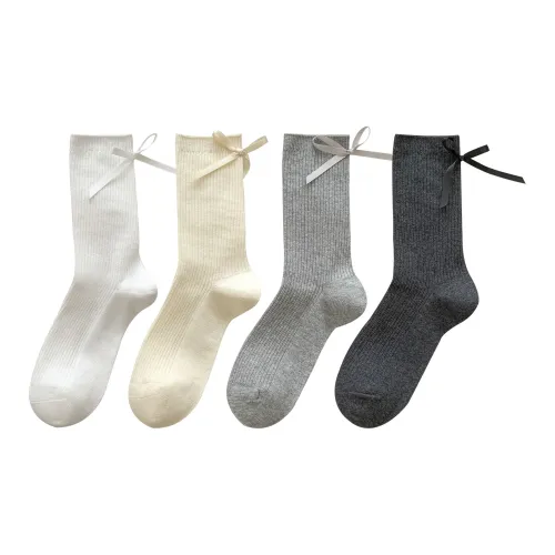 XXLLG Mid Calf Socks Women's 4 Pack