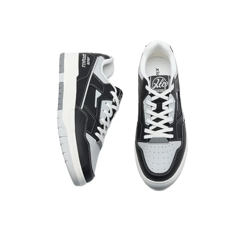 XTEP New Dawn Lightweight Low Top Skateboard Shoes Men's Black Gray-3