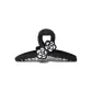 Black White Floral Claw Clip