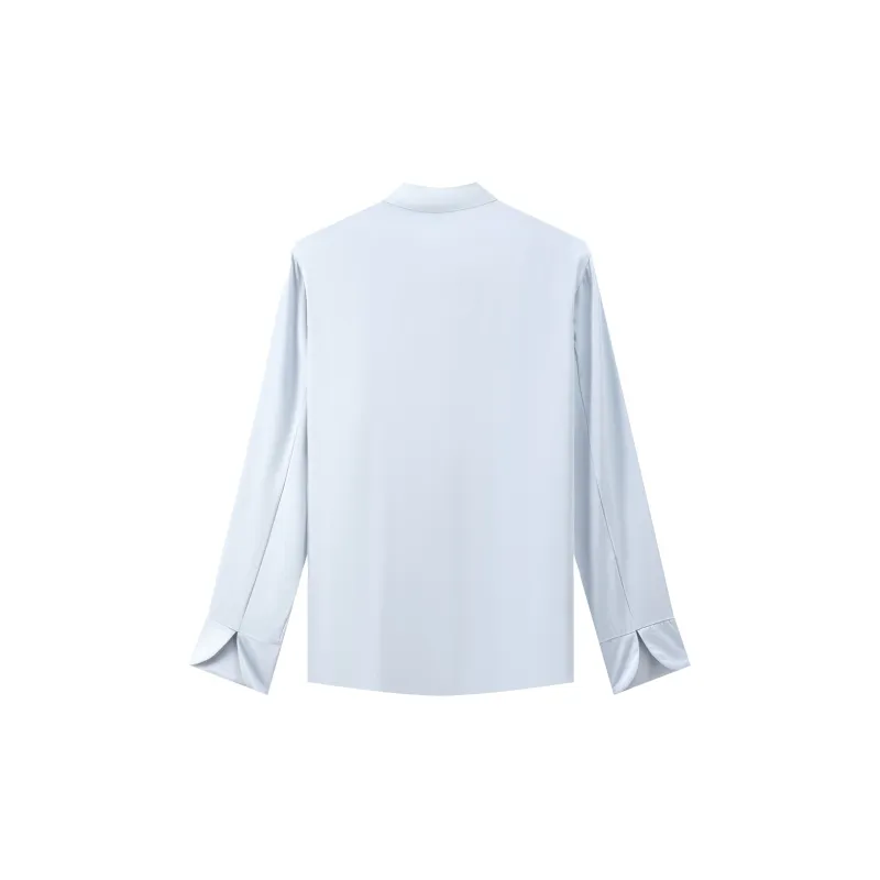 Romon Shirt Women's Light Gray Blue-1