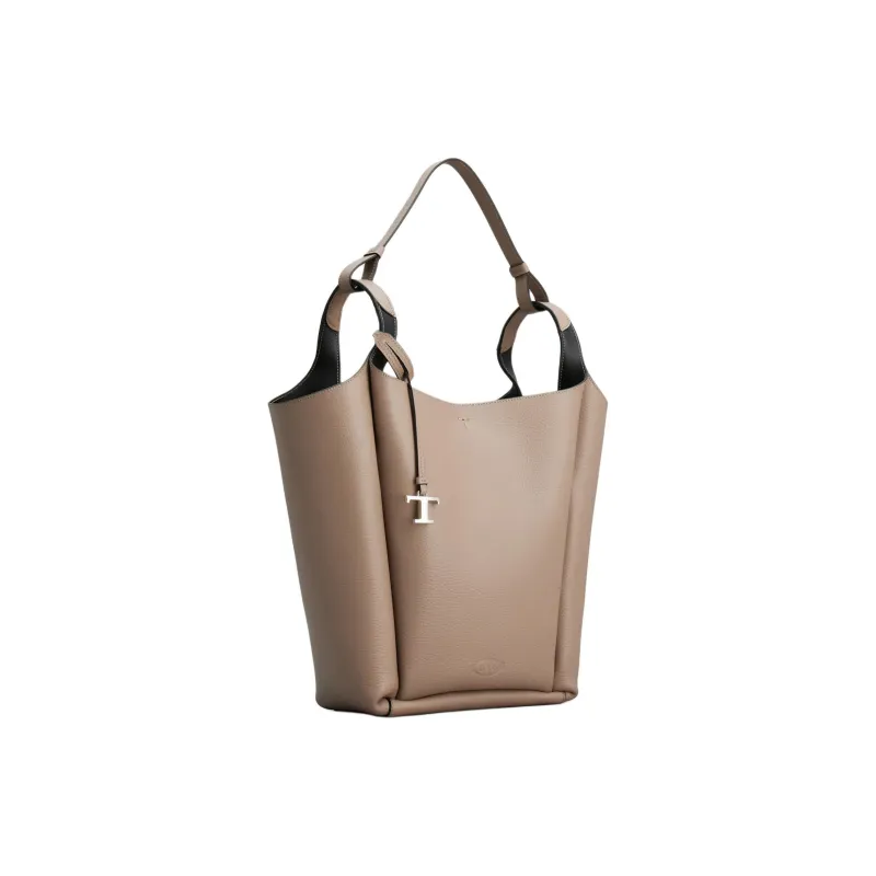 TOD'S Logo Stamped Medium Bucket Bag-1