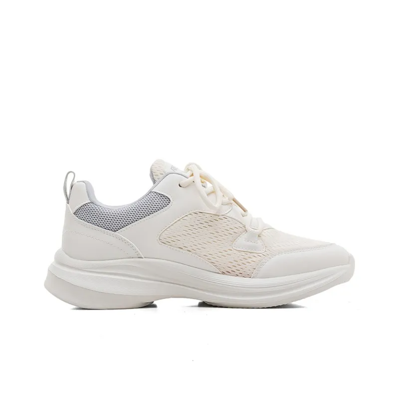 RENBEN Breathable Low Top Running Shoes Men's Beige-2