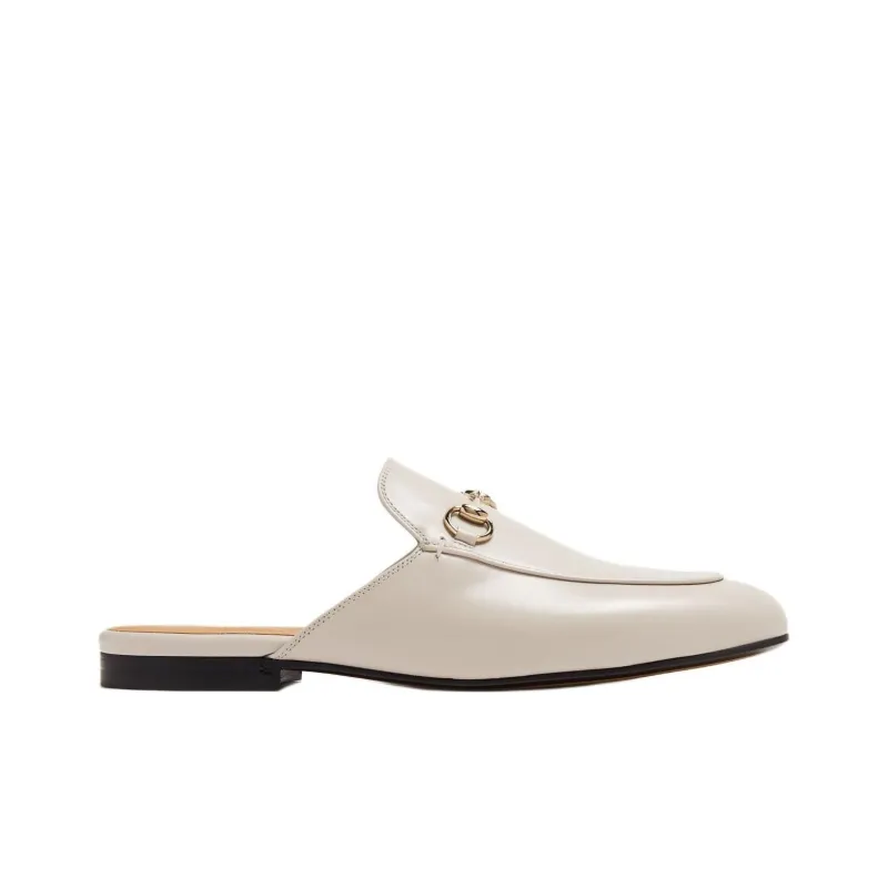 GUCCI Princetown Wrap toe Slippers Women's Ecru-1