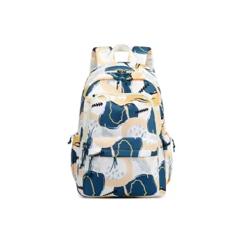 TTaG．baG Polyester Backpack Women's Blue/Red