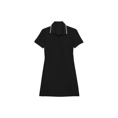 Victoria's Secret Short-Sleeved Dresses Women's Pure Black