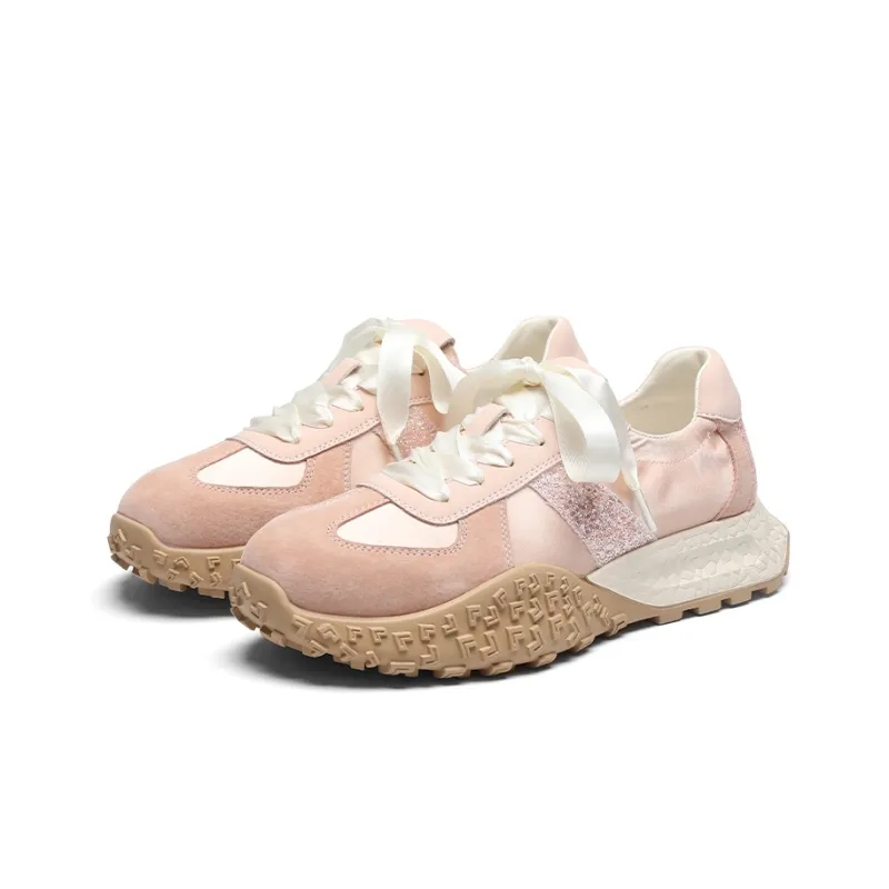 ZHR Rich Woman Happiness Shoes Breathable Height Increase Low Top Casual Shoes Women's-1