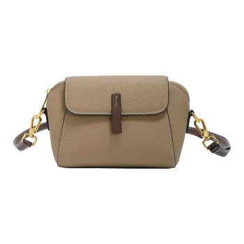 Marino Orlandi Top Grain Cow Leather Lightweight Shoulder Bag Crossbody Bag Regular Women's Gray/Black