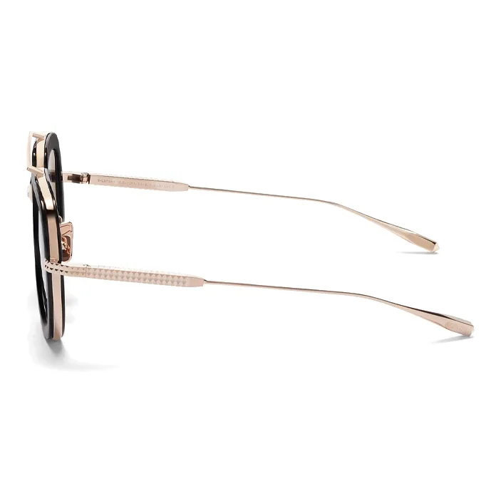 Valentino Acetate Titanium Aviator Sunglasses Women's Gold-2