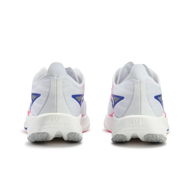 361° Speed Team Cushioning, Wear Resistant Low Top Running Shoes Men's White Pink-3
